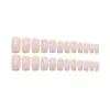 Color Sólido Rosa Claro Brillante Arte de Uñas Uñas Portables Acabadas Parches para Uñas Postizas Piezas de Uña Desmontables Venta al por Mayor Pegamento de Gelatina