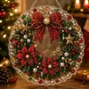 Diversão Transfronteiriça Novo Estilo Fofo Guirlanda de Papai Noel Pendurada Natalino Ornamento Acrílico Plano 2D