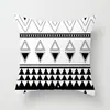 Funda de almohada geométrica abstracta creativa y compleja para el hogar sin relleno de almohada cubierta de cojín trasero de lino de poliéster una variedad de opcionales
