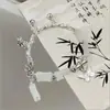 Pulsera de Hilo con Borla de Cuentas Estilo Novelty para Mujer, Diseño de Nicho, Versátil, Al por Mayor, Alto Valor Estético, Creativa para Puestos de Mercado