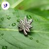 Pendientes de Aleación de Titanio G23 Hoja de Arce Material F136 Forma de Hoja Tornillo Interno Clavos para Hélice Auricular Clavos para Labio Joyería para Piercings Corporales
