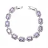 Novo bracelete feminino colorido de zircônia, moda europeia e americana, joia de mão de cobre, não desbota facilmente, acessório de mão moderno