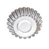 Cortador Redondo de Galletas de Acero Inoxidable, Encaje para Tarta de Huevo, Cortador de Masa para Empanadas con Forma de Flor, Cortador de Masa para Wonton en Molde para Muffins