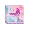 Decoração de Festa de Aniversário Infantil Sereia Roxa Transfronteiriça Suprimentos Conjunto de Arranjo de Pratos de Papel de Seda Escama de Peixe Rosa