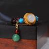 Anillo de Mujer de Palosanto Luz de Lujo Red de Subastas Anillo de Caoba Moda Personalidad Nicho Ajustable Voz Vibrante Suministro en Vivo