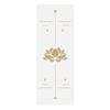 Tapete de yoga de borracha natural e PU antiderrapante absorvente de suor tapete de fitness alargado atacado logotipo do salão tipo linha da postura do lótus