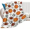 Manta Suave de Franela con Temática Deportiva, Tamaño Mediano, Adecuada para el Hogar, Regalo, Decoración y Uso Múltiple