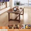 Escritorio de biblioteca, mesa de lectura, uso doméstico, adecuado para salas de estar, mesa larga grande, escritorio de estudio para dos personas, mesa de estudio y entrenamiento para estudiantes