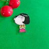 Broche Acrílico Parche Insignia Rojo Muñeca Infantil Lindo Lindo Shin-chan Creyón Nuevo Colgante Accesorios para Bolsos