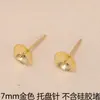 Acessórios DIY 925 Cera de Abelha Jade Brincos Brincos Brincos 3mm-8mm Bandeja Agulha Tigela Agulha Pérola Joias