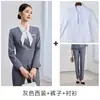 Conjunto de Traje Profesional Gris para Mujer Otoño 2026 para Departamento de Ventas y Recepcionistas de Hotel