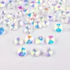 Suministro directo de fábrica 8MMAB color agujero único cristal de diamante satélite cuentas de vidrio pequeño platillo volante material para pulsera hecha a mano DIY