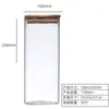 Frasco Sellado de Vidrio Cocina Tarro de Almacenamiento para Granos Alimentos Transparente Vidrio de Alto Borosilicato Tarro de Almacenamiento Tapa de Bambú Tarro para Té