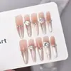 Armadura para llevar en la mano 10 piezas de uñas postizas de alta calidad ojo de gato con piezas para uñas, nuevo arte de uñas, explosiones temblorosas, desmontable