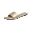 Nuevas pantuflas para mujer 2022, estilo coreano, modernas y versátiles, de suela plana, diseño de una tira, adecuadas para usar en verano, sandalias de suela suave, venta al por mayor