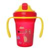 Vaso de Plástico Infantil, Vaso Doméstico para Bebé con Asa y Popote, Vaso de Aprendizaje para Beber, Diseño de Dibujos Animados, Resistente a Roturas, Vaso al por Mayor, Sellado y a Prueba de Fugas
