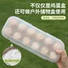 Caja de Almacenamiento de Huevos para el Hogar con Pinzas, a Prueba de Golpes y Roturas, Bandeja de Plástico Transparente, Conserva la Frescura, Caja de Huevos con Múltiples Compartimentos para el Refrigerador de la Cocina