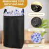 Cubo de Reciclaje para Cocina Cesta de Almacenamiento para Artículos del Hogar Gran Capacidad Caja de Reciclaje para Botellas y Latas Cesta para Botellas Caja de Almacenamiento a Prueba de Polvo para Juguetes