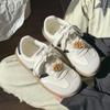 2025 Novo Outono Estudante Versátil Nicho Original Amarelo Tênis de Solado Grosso para Mulheres Ins Tendência Casual Sapatos de Treinamento Moral para Mulheres