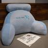 Almofada de Cabeceira de Látex Bolsa Macia Almofada Lombar Grande Almofada de Sofá para Costas Cama Jogar Celular Ler Removível e Lavável