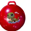 Bola Inflável Grande Elástica Grossa para Jardim de Infância com Alça, Bola de Pular Brinquedo, Bola com Buzina para Treinamento Sensorial