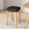 Banco Nórdico Pequeño Silla de Tela Tecnológica para el Hogar Almacenamiento para Sala de Estar Apilable Sencillo Madera Maciza Taburete Cuadrado para Vestidor