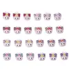 Estampado de Leopardo Transparente Accesorios de Arte para Uñas Estilo Cartoon Japonés Piezas Pequeñas de Resina Decoración de Uñas Clips para Pendientes DIY