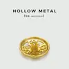 Flor Retro Novo Estilo Nacional Moda Recorte Botões de Metal Botões Costurados à Mão Botões para Terno Suéter Botões para Casaco Jaqueta