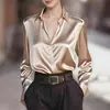 Transfronterizo 2025 Ropa Europea y Americana Estación Independiente de Amazon Diseño de Camisa Francesa Camisa de Manga Larga con Rayas Retro para Mujer