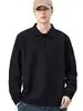 Ropa de Hombre Shanggu Invierno Nuevo Polo de Terciopelo Sudadera con Cuello de Solapa de Manga Larga para Hombre Terciopelo Americano Austriaco de Peso Pesado a Heattech