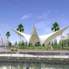 Pabellón de Paisaje de Membrana Tensa Personalizado, Estructura de Membrana para Sombrilla Exterior, Toldo de Paisaje para Plazas y Parques, Pequeñas Estructuras de Membrana Tensa