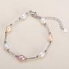 Pulsera de Perlas de Agua Dulce Zhuji Pulsera de Perlas de Arroz Joyería Ajustable para Mujer Regalos Pequeños Venta al por Mayor