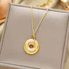 Colar requintado de aço titânio de corpo inteiro para venda quente transfronteiriça banhado a ouro real 18K feminino ins corrente de clavícula vermelha da internet joias não desbotam