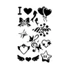 Nuevas pegatinas de tatuajes de purpurina creativas de bricolaje transfronterizas de Amazon para niños y adultos, Y2K Navidad Halloween
