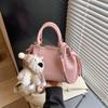 Bolsos Pequeños Populares de Este Año para Mujer Primavera 2025 Nuevo Diseño de Nicho Bolso Cruzado Moderno Simple Casual Estilo Coreano Bolso Tipo Cubo