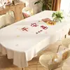 Mantel Ovalado Impermeable y a Prueba de Aceite Sin Lavado Mantel de PVC Lujo Ligero Sensación de Alta Gama Mantel para Mesa de Café en Casa Mantel para Mesa de Comedor