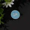 Insignia metálica personalizada de fábrica aleación de zinc pintura medalla redonda de color insignia conmemorativa escolar creativa logotipo impreso
