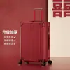Maleta de Equipaje, Maleta Roja, Maleta con Ruedas, Maleta de Cuero para Mujer, Maleta de Boda, Maleta de Dote Nupcial, Maleta de Viaje, Maleta de Dote