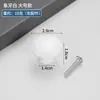 Manija de Cajón de Acero Inoxidable con Agujero Único Estilo Hongo Manija de Puerta de Armario para Ropa Manija Redonda Pequeña de Metal Negra Minimalista Moderna