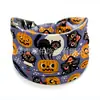 Diadema de Halloween Europea y Americana Diadema con Estampado de Calavera Bufanda Ancha Elástica Deportiva Yoga Nudo Diadema