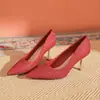 Hermosos Zapatos de Tacón Alto Estilo Francés para Mujer Tacón de Aguja Sencillos Elegantes Zapatos de Boda Zapatos Diarios para Dama de Honor Zapatos para No Cansar los Pies Vestido de Novia Principal
