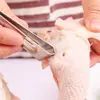 Pinzas para depilar pezuñas de cerdo, Pinza para pelo de cerdo, Herramienta de cocina, Herramienta de desplume de acero inoxidable para patos y pollos, Pinza para plumas de ganso, Pinza de desplume multifuncional