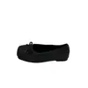 Primer Encuentro Sra. Zapatos Bajos de Felpa Ji con Forro, Zapatos Individuales 2026, Lazo, Punta Cuadrada, Tela de Lana, Cálidos, Suela Suave, Cómodos, Versátiles, Invierno