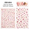 Pegatinas para Uñas Estampado Leopardo Maillard Transfronterizas, Lote Mixto Variado de Pegatinas para Uñas DIY Estampado Leopardo Marrón y Negro Planas, Estilo Dh