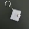 Llavero de Mini Álbum de Fotos de 1.0 pulgada 2 pulgadas para Niños, Álbum de Estilo para Insertar para Fotos de Crecimiento y Fotos de Identificación