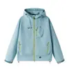 7870 Nuevo 2025 Chaqueta de Pareja Chaqueta para Exteriores Holgada para Hombre y Mujer Cortavientos Color Contraste Dopamina Más Fácil de Combinar Chaqueta