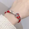 Pulsera de Hilo Rojo Auspiciosa y de la Suerte para Hombres y Mujeres, Pulsera Vintage para Parejas