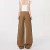 Calça Jeans de Cintura Alta Versátil Confortável com Design Único, Caimento Solto, Comprimento no Tornozelo, Perna Larga, Textura de Pera, Cintura Alta que Valoriza a Figura