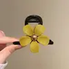 Pinza para el pelo grande y moderna para mujer, elegante y sofisticada, pinza para el pelo exquisita, pinza de tiburón simple para primavera-verano