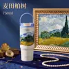 Termo Taza Rey de Hielo Personalizado con Revestimiento Interior de Cerámica, Taza de Acero Inoxidable de Gran Capacidad con Separación de Té y Agua, Sensación de Lujo y Alta Gama